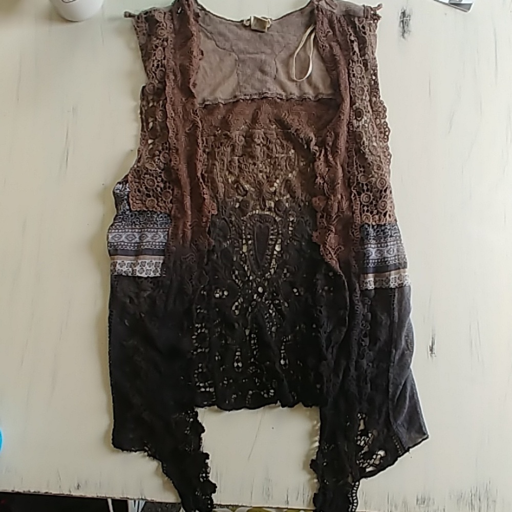 Ombre Boho Vest